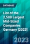 List of the 2,500 Largest Mid-Sized Companies Germany [2023] - Product Thumbnail Image